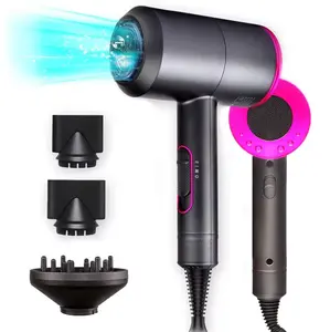 Professional Salon  Super Sonic Hair Dryer 2000W Negative Ion Blow Dryer With Diffuser, For use with all hair styles and types