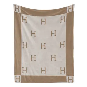 Blanket + Travel Blanket + Couch Throw H-Blanket MultiUseBlanket CozyLifeSingle for Airconditioning Sofa Nap Cooling UltraThin Portable Luxury Material