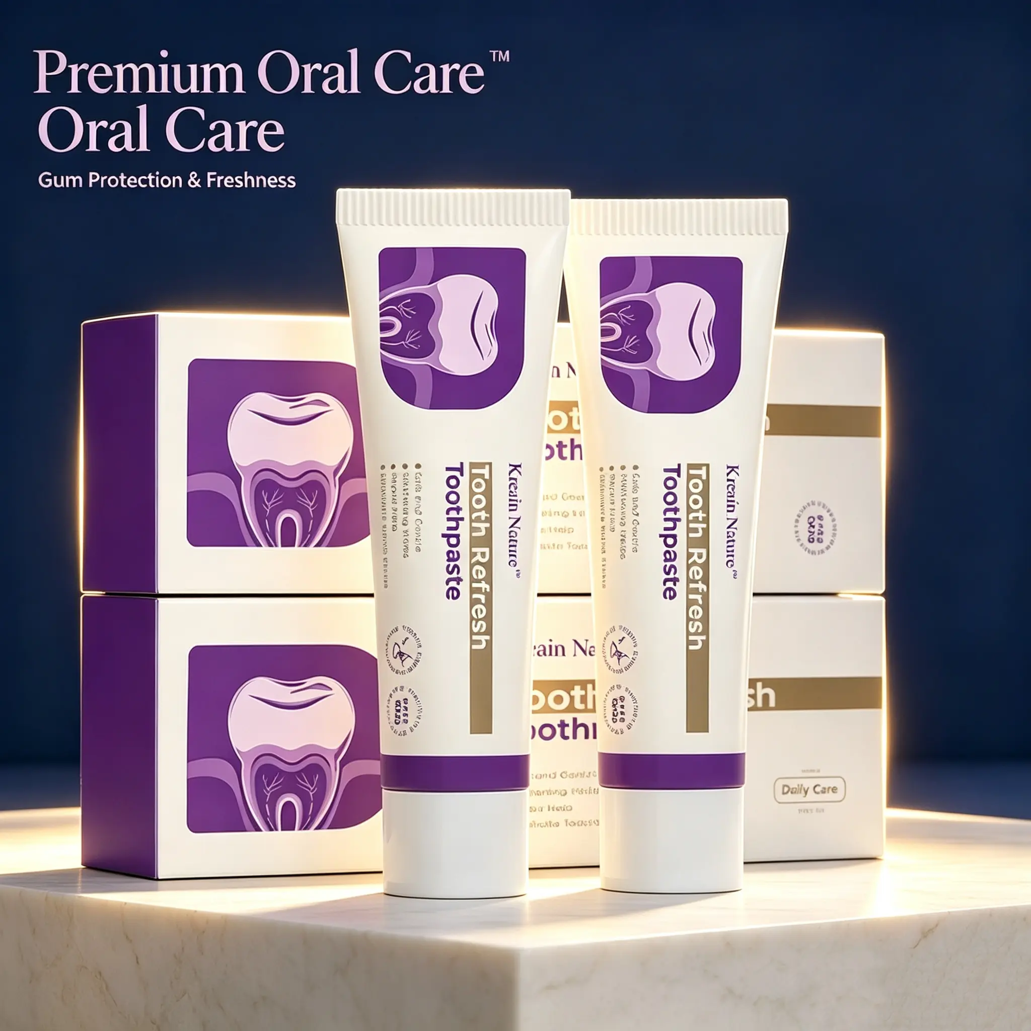Kreain Nature Oral Care Toothpaste: All-day fresh breath, prevents tooth loss, natural ingredients, gentle care, cavity-fighting toothpaste Oral Care Product