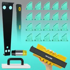 Professional Vinyl Flooring Installation Kit - Tapping Block with Handle, 10" Contour Gauge, Pull Bar, 2 in 1 Spacers, Double-Faced Mallet - Essential Tools for LVP Flooring - Durable, Easy-to-Use, Reusable Accessories - Perfect for DIY and Professional U