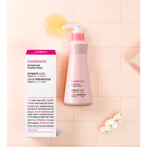 SAIMDANG pH Balanced Intimate Cleansing Gel, Herbal Deodorizing Wash, Hypoallergenic for Daily Feminine Care