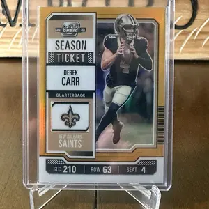 Derek Carr - 2023 Contenders Optic Football Gold Prizm 35/50 #40