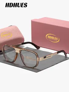 HdHues 1 Piece Unisex Design Flowing Lines Anti Blue Light Full Frame Plano Glasses Exceptional Quality Frog Frame Plano Glasses