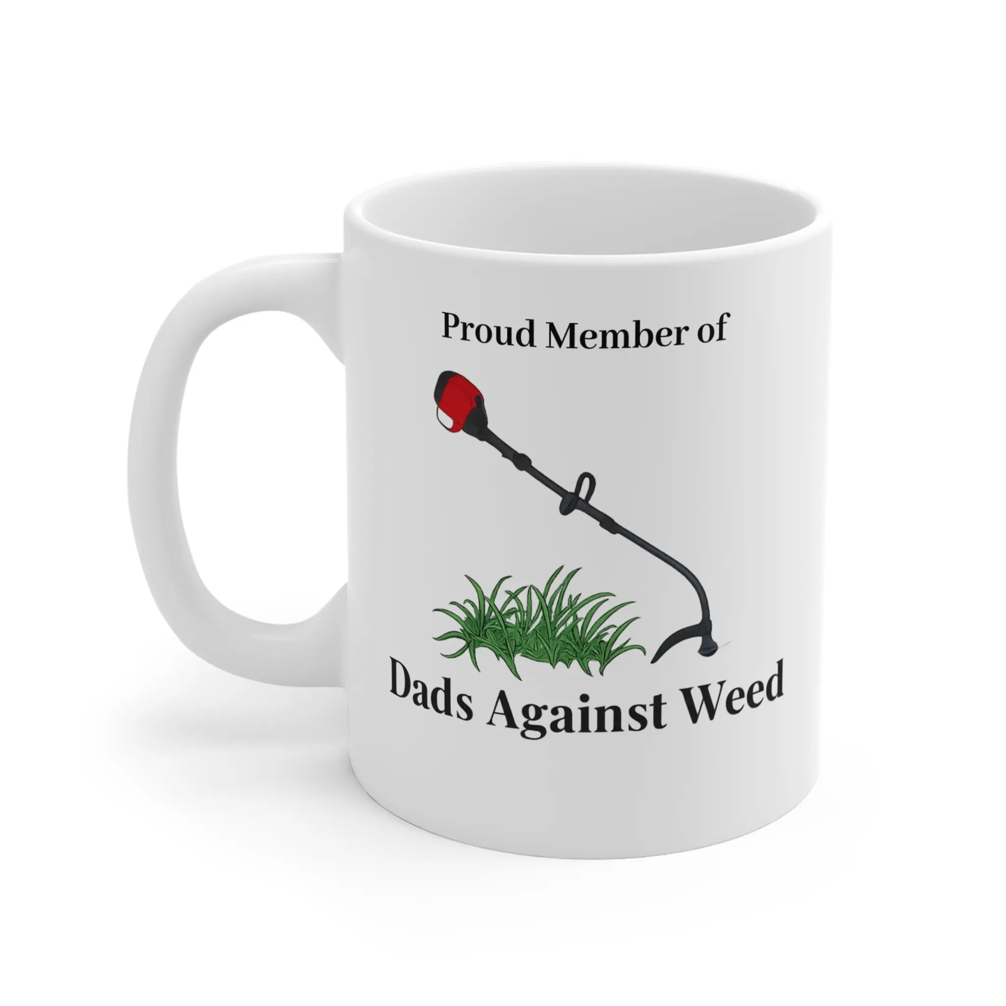 Funny Dad Coalition Coffee Mug – Proud Member Grassroots Campaign Humor Mug – Retro PSA Style Funny Dad Gift – 11oz Ceramic Novelty Coffee Cup