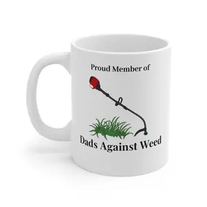 Funny Dad Coalition Coffee Mug – Proud Member Grassroots Campaign Humor Mug – Retro PSA Style Funny Dad Gift – 11oz Ceramic Novelty Coffee Cup