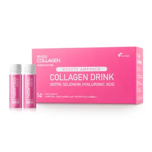Ever Collagen Beauty Ampoule Collagen Drink - 1,000mg Low Molecular Collagen Peptide for Skin, Hair, Nail