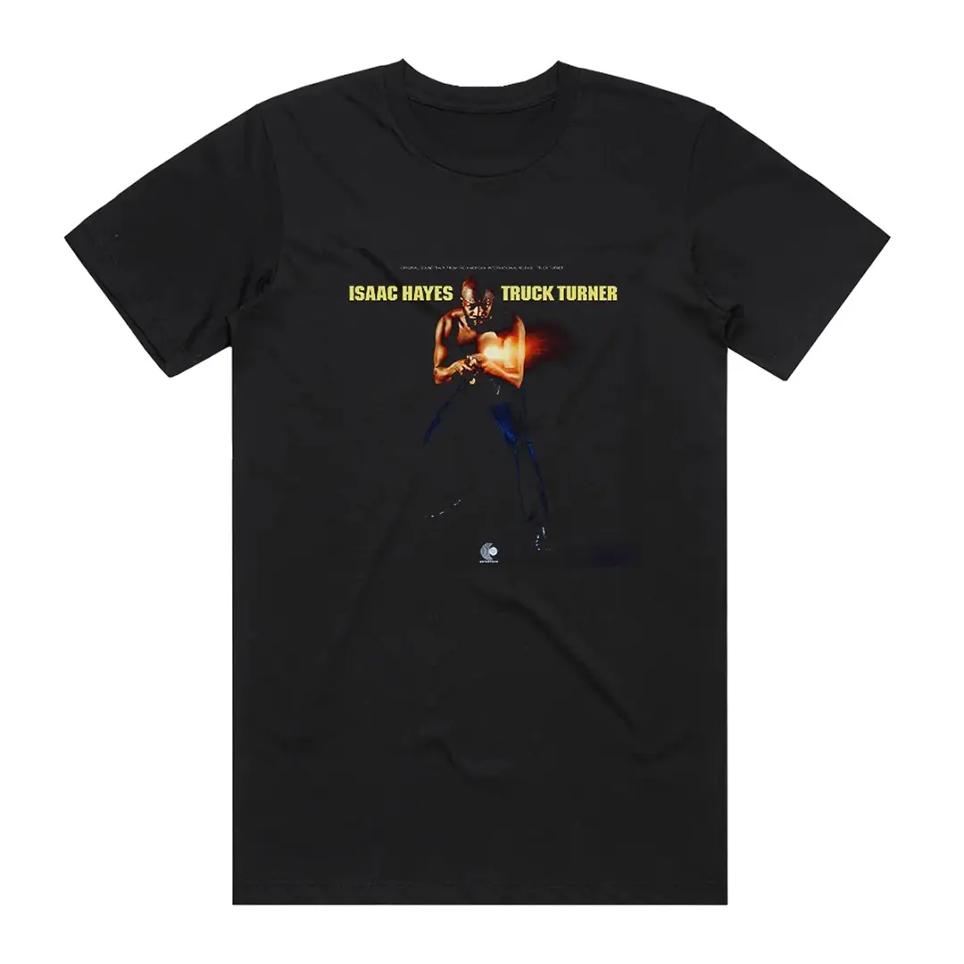 Isaac Hayes Truck Turner Album Cover T-Shirt Black