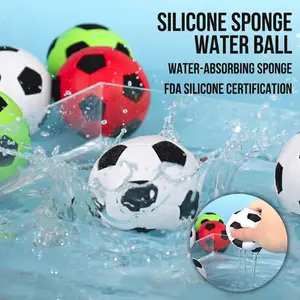 Water Balloons - Reusable Silicone Sponge Soccer Water Balls for Splash Party - for Swimming Pool, Backyard Water Fight & Beach Games - Fun Summer Trampoline Toy Gift for Kids, Teens & Adults