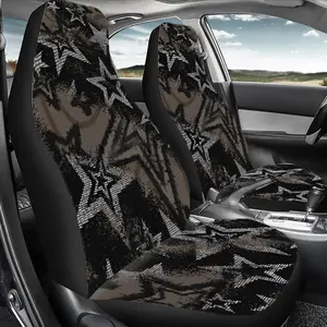 Star Pattern Car Seat Cover, Durable Polyester Car Seat Decorative Protector, Universal Car Interior Accessories for Cars, SUVs, Sedans, Automotive Seat Covers