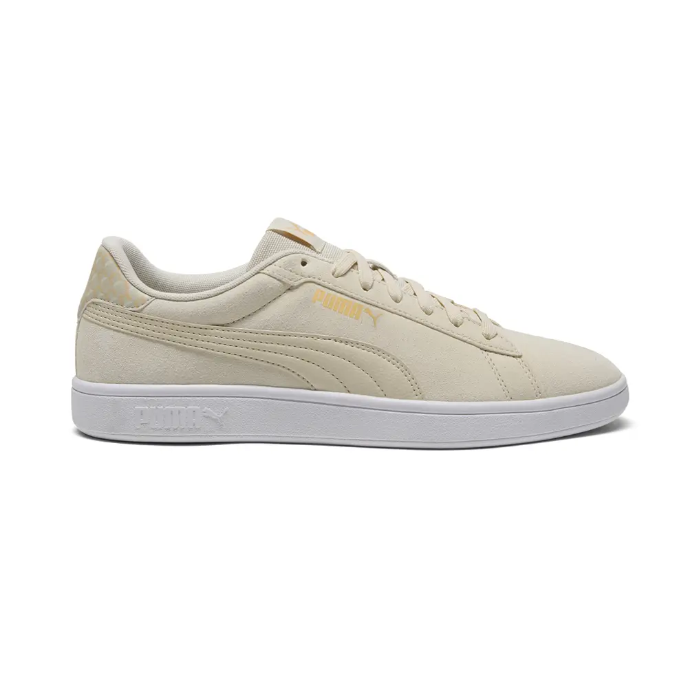 PUMA Mens Smash 3.0 Geometric Lace Up Sneakers Shoes Casual - White