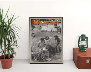 1960s Woodstock Custom Vintage Style Poster