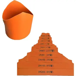 Hardware tools 10 sizes Precision Pipe Saddle Template Cutting Guide - Plumbing Pipe Saddle Template Kit for Welding and Installation, Accurate Arc Edge Contour Cut Guides, Fits Multiple Pipe Sizes & Materials
