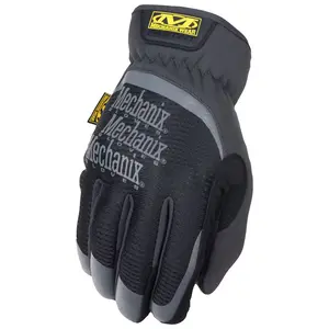 Mechanix Wear FastFit Work Gloves Black - High Visibility & Comfortable Design for Everyday Use