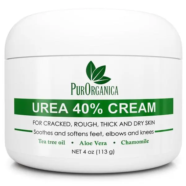 Urea Cream 40% – Made in USA, Maximum Strength Foot Cream for Dry, Cracked Heels, Corns, Calluses & Rough Feet, Exfoliating Moisturizer
