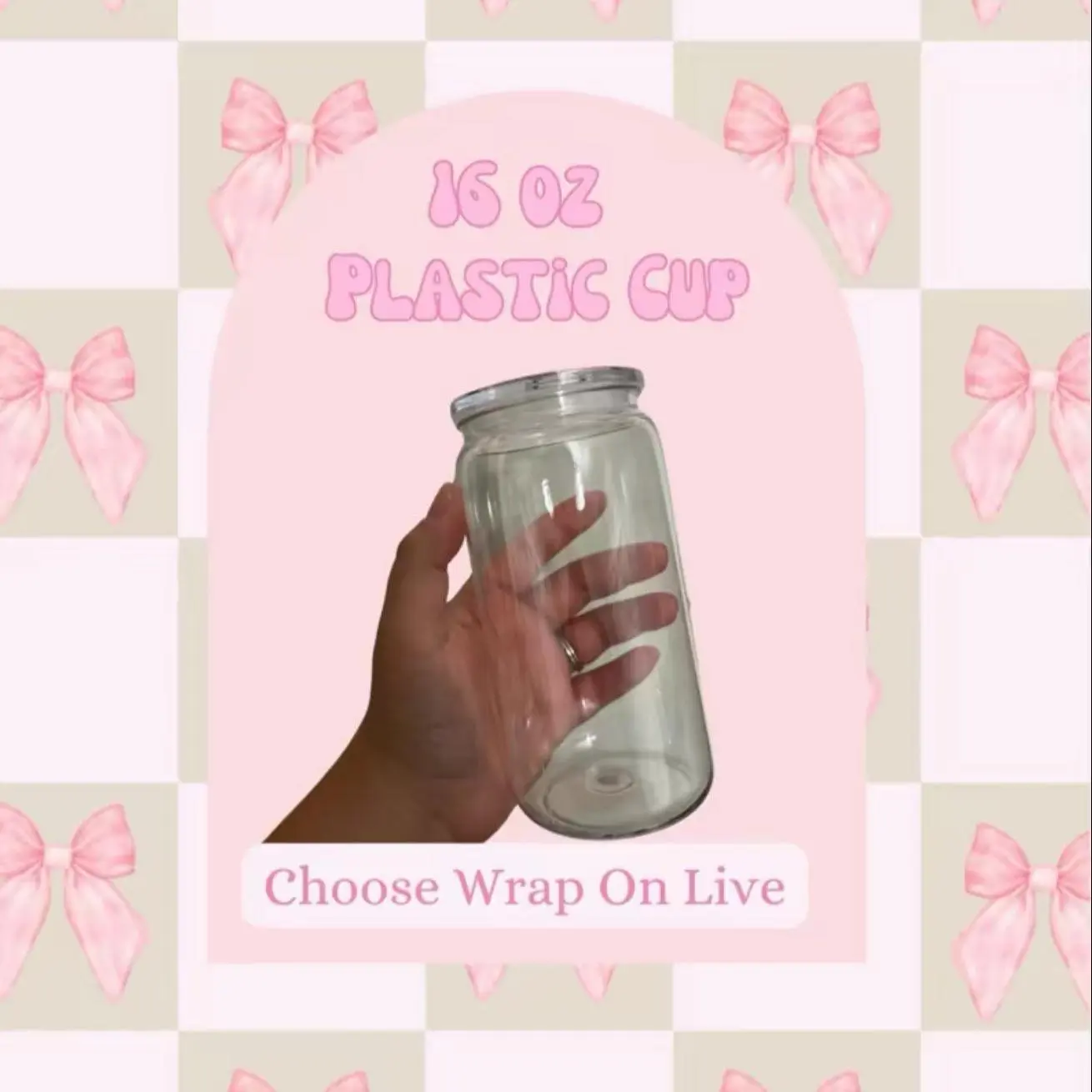 Acrylic Plastic 16 oz Cup
