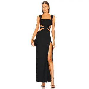 Michael Costello x REVOLVE Sadie Gown in Black
