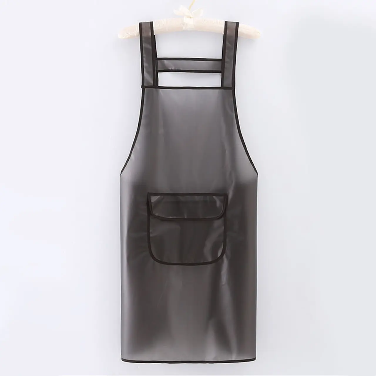 Waterproof Oil-Resistant Transparent Apron With Pockets, Dirt Resistant Apron, Unisex Kitchen Cooking Apron, Durable Tpu Material, Reusable Waterproof Apron, Ideal for Home & Restaurant Use