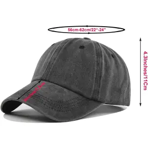 6Pack Unisex Vintage Washed Cotton Baseball Cap Soft Unconstructed Plain Blank Adjustable Size Dad Hat