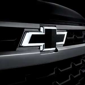 AUTOJEWELER 2016-2018 Chevy Silverado 1500 LED Illuminated Front Bowtie Grille Emblem Black Finish White LEDs OEM 23236301 IP67 Rated