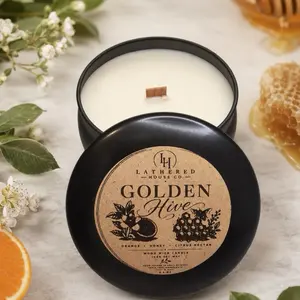 Golden Hive WoodWick Candle