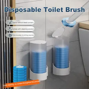 Toilet Brush Disposable Replacement Head Cleaning Kit Toilet Bowl Brush Long Handle Wc Accessories Tool