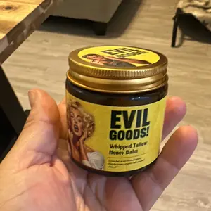 Product Review of EVIL GOODS! Whipped Beef Tallow & Manuka Honey Organic Nourishing Face Cream Moisturizer Body Lotion Skin Care Lip Balm Hydrating Moisturizing 100% Natural Ingredients - Oil from T**s