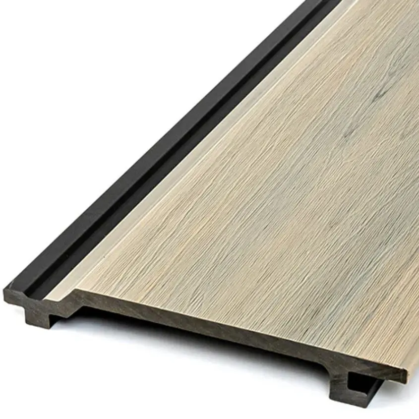 Weathered Oak Enhanced Grain Wood-Like Composite Siding, Exterior Wall Paneling