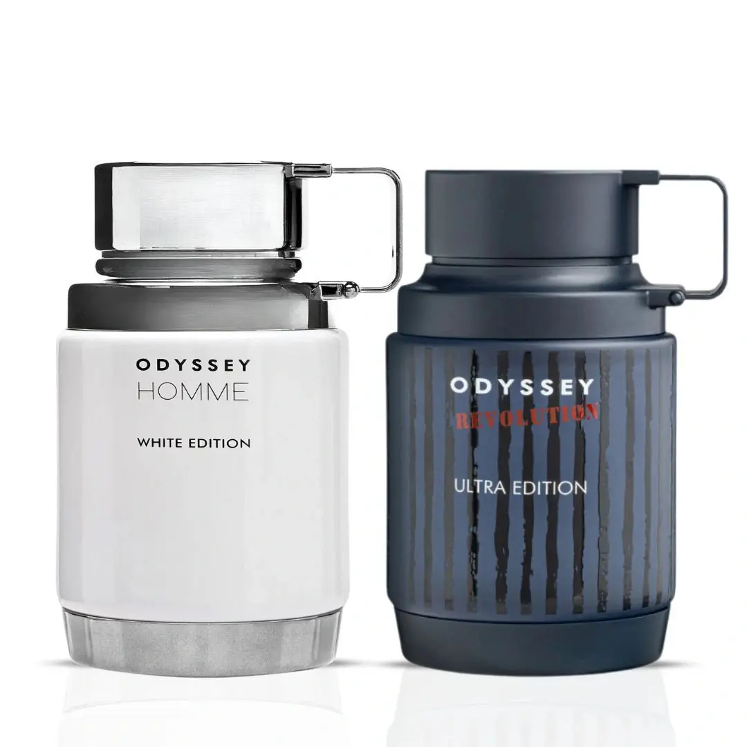 Odyssey Homme White & Odyssey Revolution Ultra Eau de Parfum Sprays 100ml (3.4 oz) by Armaf