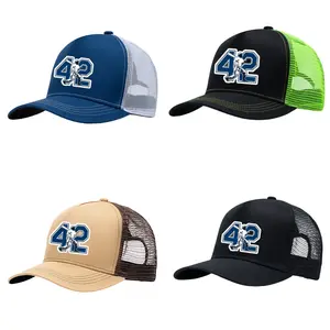 ROBINSON #42 mesh baseball cap Men's Women's Vintage Hip Hop Peaked Cap Team Baseball Cap Adjustable Truck driver's hat Curved brim Good and cheap outdoor hat