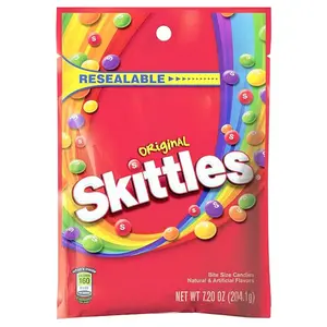 Skittles Original Fruit, Candies Bite Size 7.2 Oz Bags Sweet Grape Lemon Strawberry