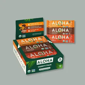 ALOHA - Peanut Butter & Cookie Dough - Variety Pack - 12-count - 14g of plant-based protein - 5g of sugar or less