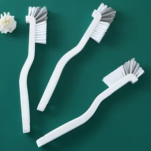 3pcs Right Angle Multi-Functional Cleaning Brush Set, Long Handle Kitchen Sink Scrubber, No Corner Clean, Ideal for Juicer Bottom & Cups, Cleaning Supplies, Home Cleaning Tool