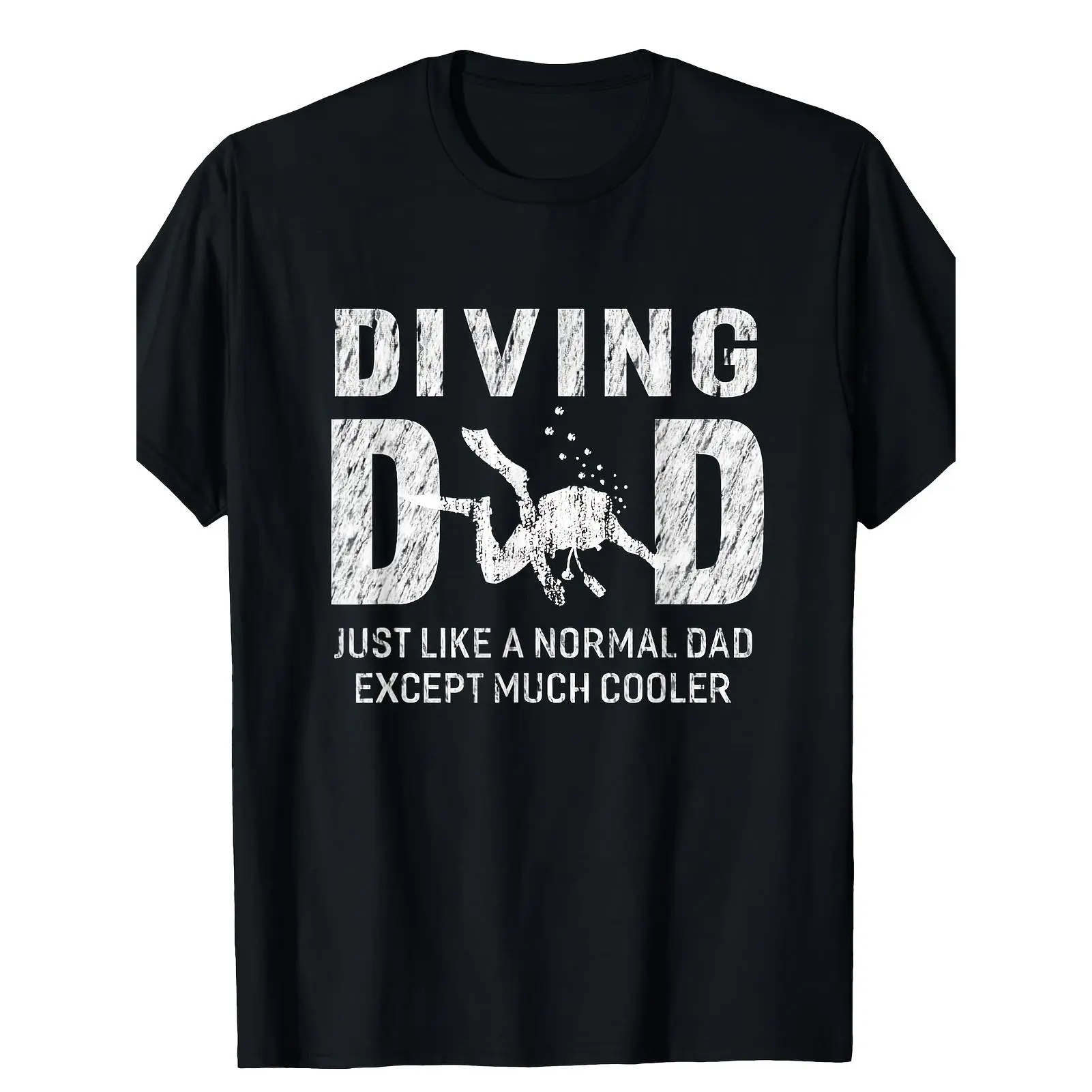 Diving Dad Gifts For Father Scuba Diving Men T-shirt T-Shirt 100% Cotton,Made in USA
