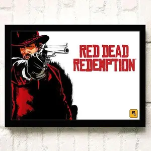 Red Dead Redemption John Marston Classic Video Game Wall Art - POSTER NO FRAME