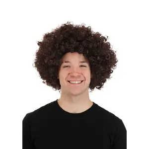 Adult Retro Hippie Afro Costume Wig