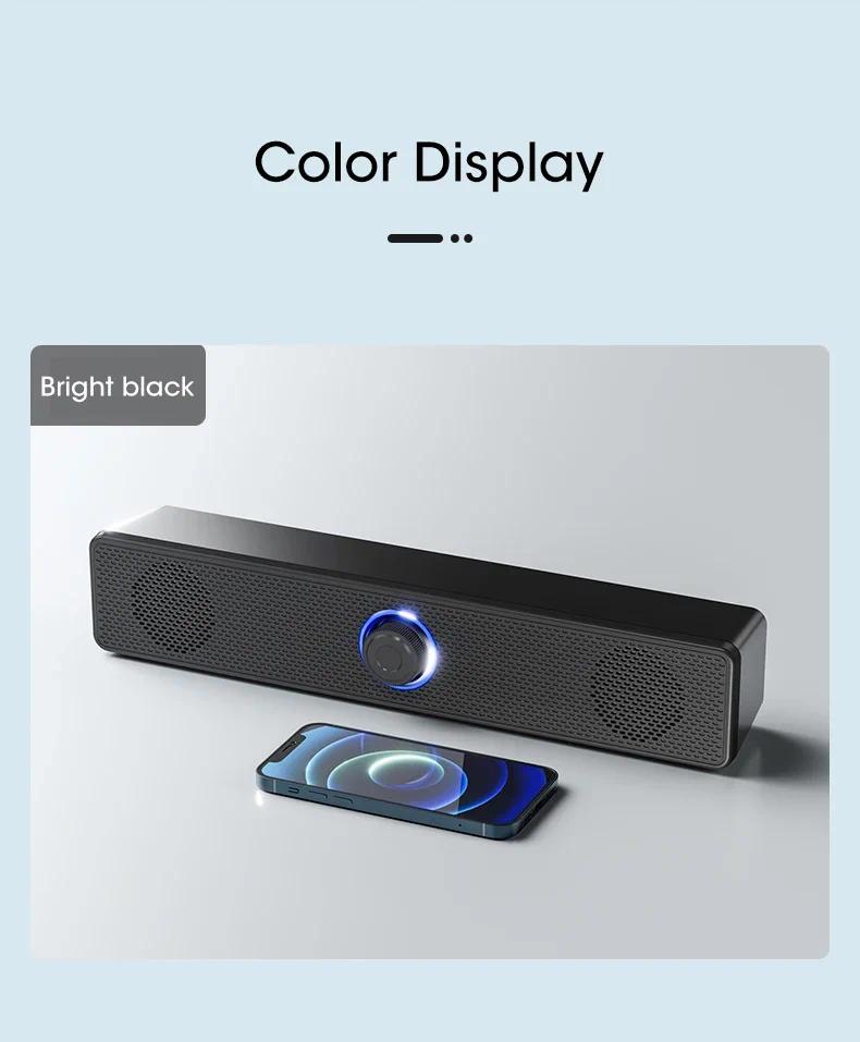 PC Soundbar Wired and Wireless Bluetooth frame Speaker USB Powered Soundbar for TV Pc Laptop Gaming Home Theater Surround Audio System PC Soundbar Wired and Wireless Bluetooth frame Speaker USB Powered Soundbar for TV Pc Laptop Gaming Home Theater Surround Audio System