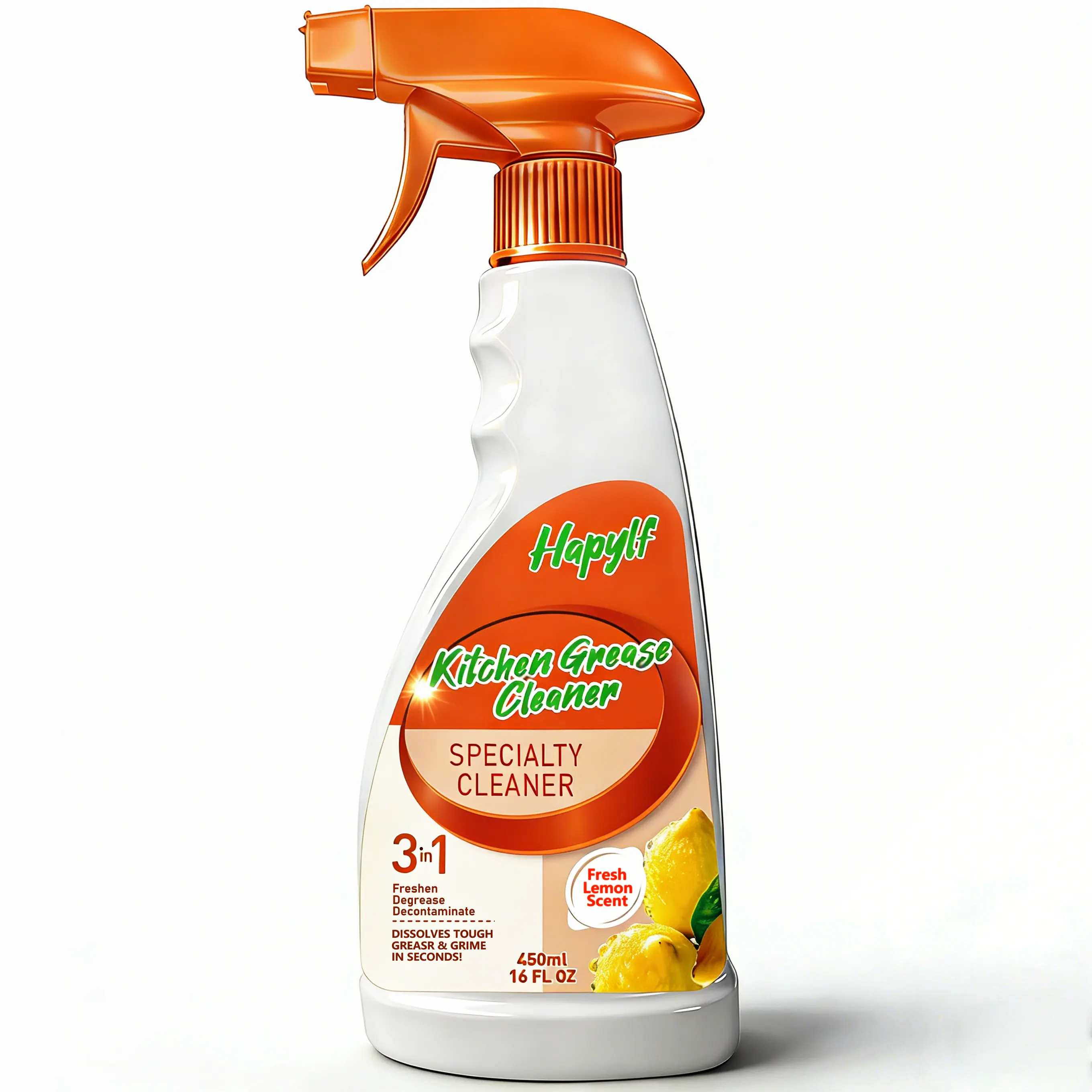 Multi-Purpose Cleaner - Effective Multi-Purpose Cleaner, Includes Spray Bottle & Towel for Cleaning Kitchen, Oven, Stove, Range Hood, Sink