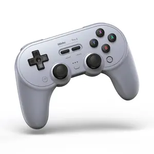 8BitDo Pro 2 Bluetooth Wireless Controller for Switch, PC, Android, Steam Deck, iOS - Gray