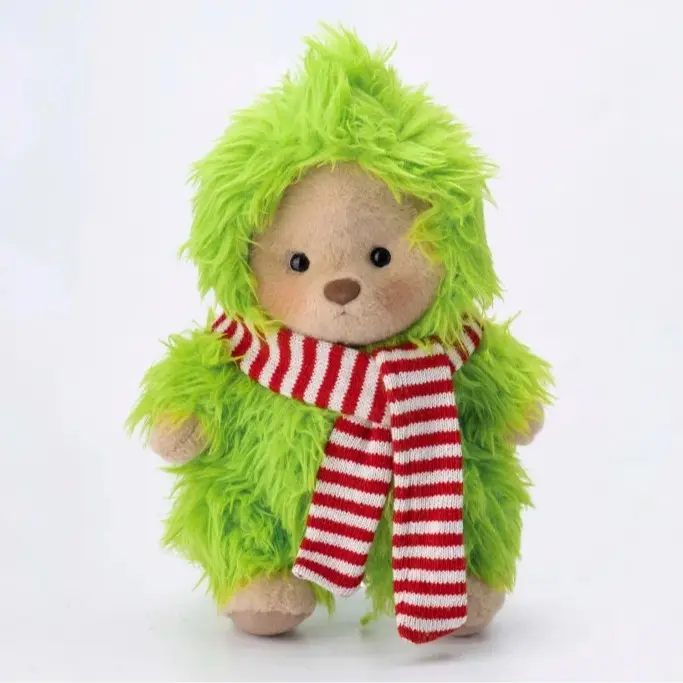 Green Fluffy Little Monster Bear
