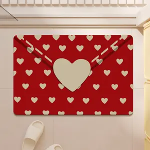 Sweetheart Love Letter Pattern Doormat, Doorway Carpet for Living Room, Bedroom Decor Kitchen Office Indoor Outdoor Entrance Entry Mat, Holiday Home Camping Decoration Valentine's Day birthday gift