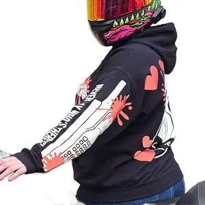 Ghost Scream Face Reflective Hoodie - Loose Fit Nighttime Riding Essential Pullover for Enhanced Visibility and Safety
