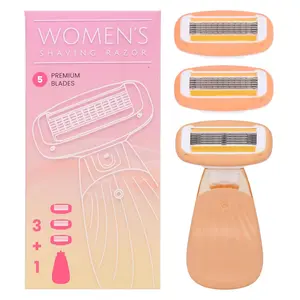 Women Travel Razor for Sensitive Skin, Shaving Razor with Replacement Heads Women Travel Razor for Sensitive Skin, Shaving Razor with Replacement Heads