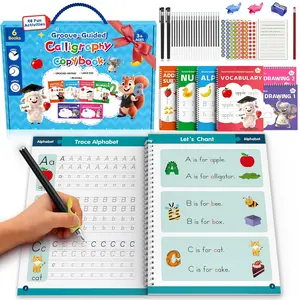 Grooved Handwriting Practice for , Magic Grooved Writing Practice with  Tracing Books, 96 Fun Activities, Sensory-Friendly Workbooks, Screen- for Boys Girls  3-8.