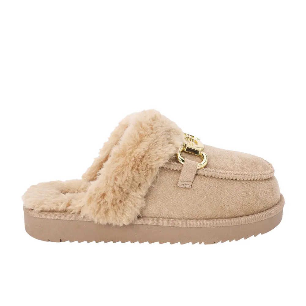 BEACH by Matisse Womens Davos Scuff Casual Slippers Casual - Beige