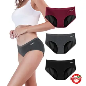 TIICHOO Period Underwear for Women Heavy Flow Soft Absorbent Period Panties Incontinence Leakproof Underwear Womenswear Comfort Lady Lingerie Print underwear sale