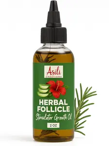 Asili Creations Herbal Follicle Stimulator  Avocado Peppermint Amla Rosemary Hair Growth Oil