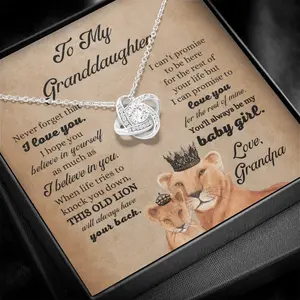 Gift to Granddaughter from Grandpa, To My Granddaughter Necklace Gift, Birthday Gift for Granddaughter from Grandpa