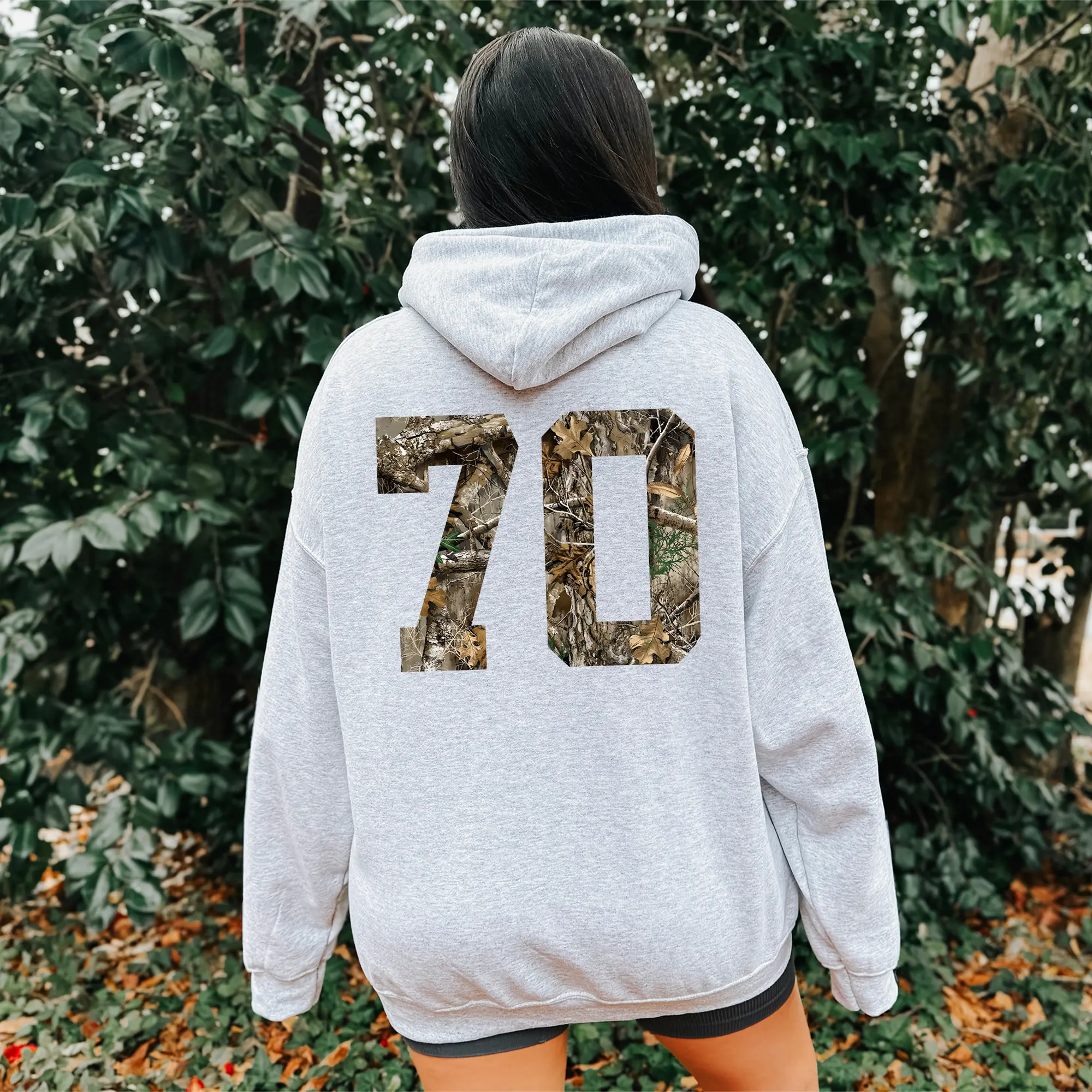 Kappa Kappa Gamma Camo Hoodie - Ash