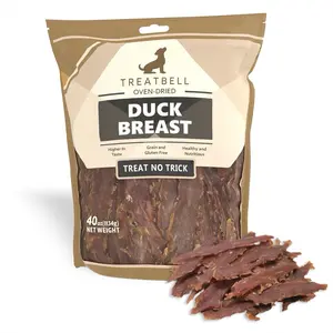 2.5 LB Duck Jerky Dog Treats | Low-Fat, Hypoallergenic, Training Snacks & Meal Topper
