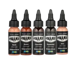 Dynamic Platinum Flesh 1oz 5 Bottle Color Set